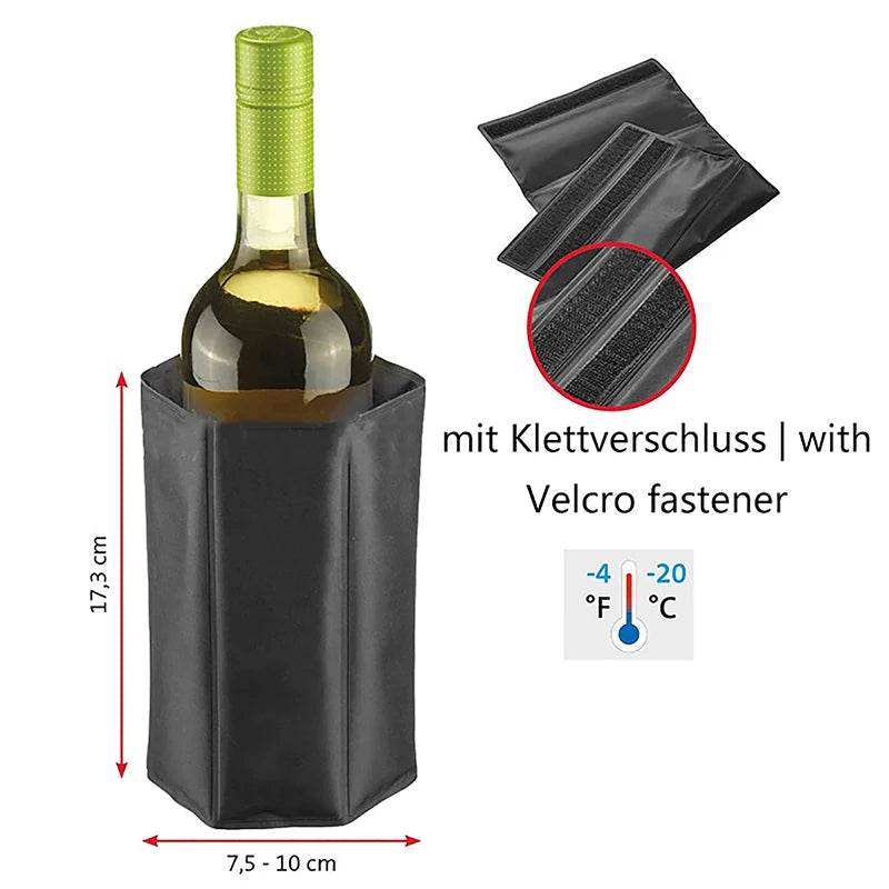FrostWrap™ Wine & Champagne Cooler – Reusable Ice Sleeve