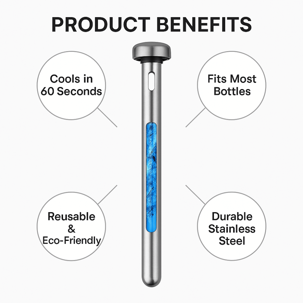BrewChill™ – Instant Beer Cooling Rod - Kooler Pack™